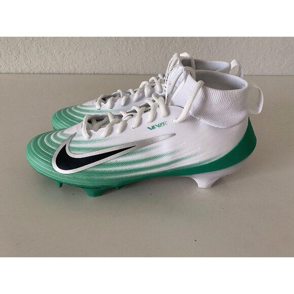 Men’s Sz 8.5 Nike Vapor Pro 1 Football Cleats HM8850-100 White Green - Picture 6 of 12